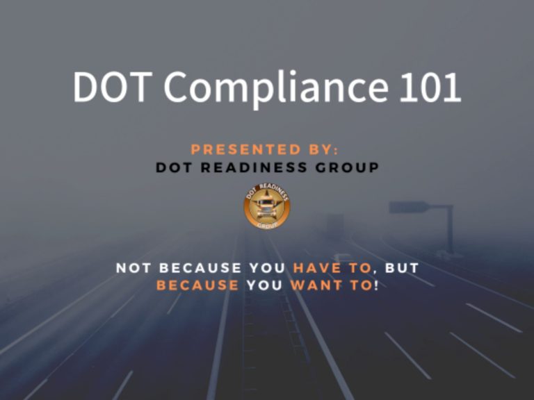 DOT Compliance Training from DOTReady DOTReady DOT Compliance Made Easy